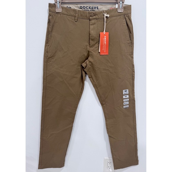 Dockers Other - Dockers Alpha Khaki Smart 360 Flex Slim Fit Pants British Khaki 32x32 NEW